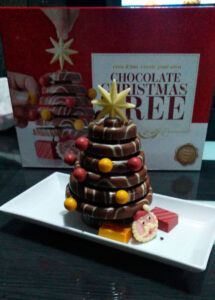 Postre árbol de Navidad de chocolate en La Cocina de Inma en Caniles y Baza
